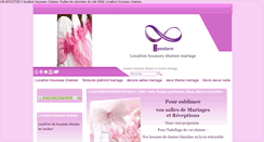 Desktop Screenshot of locationdehousseschaises-mariages-receptions.com