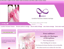 Tablet Screenshot of locationdehousseschaises-mariages-receptions.com